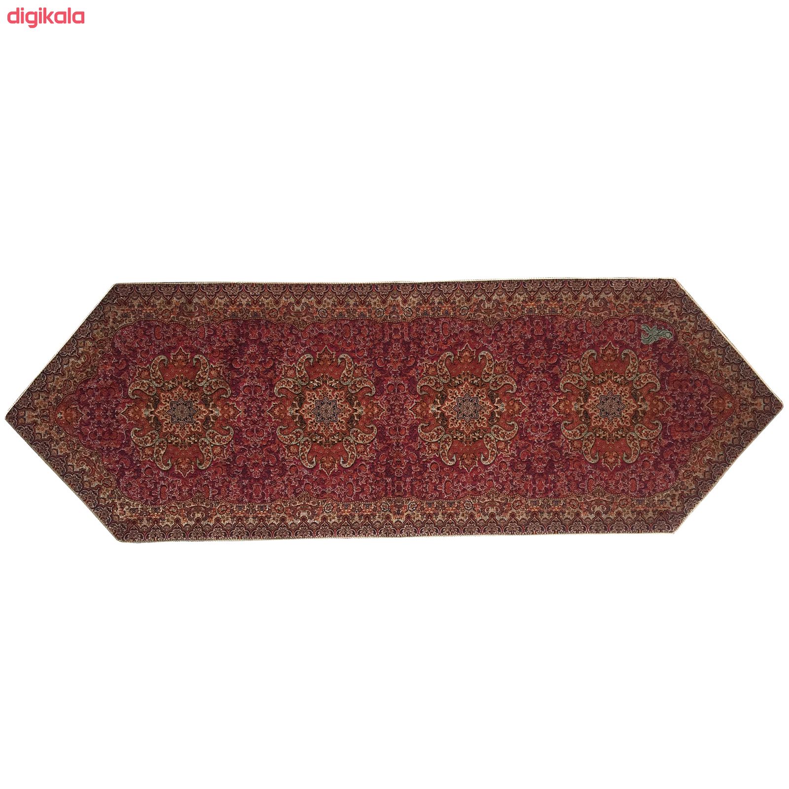 ست 5 تکه رومیزی ترمه سیمرغ یزد کد 7061 main 1 4