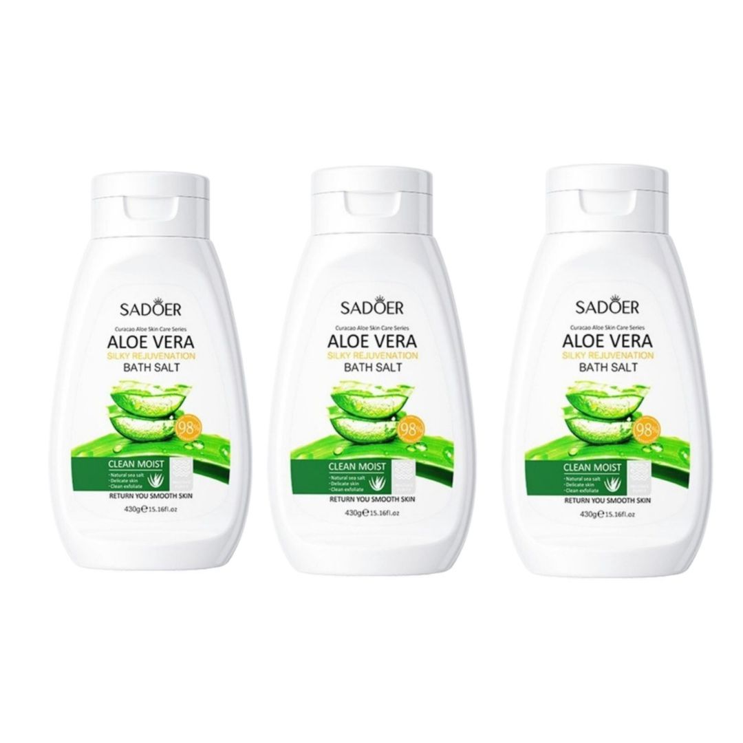 نمک حمام سادور مدل آلوئه ورا وزن 430 گرم مجموعه سه عددی -  - 2