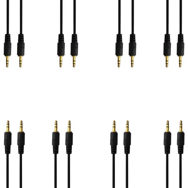 کابل AUX مدل 234 طول 1.5 متر بسته 8 عددی