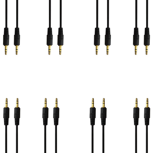 کابل AUX مدل 234 طول 1.5 متر بسته 8 عددی