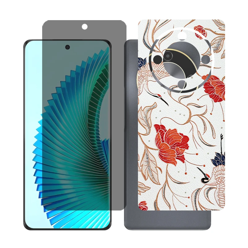 محافظ صفحه نمایش حریم شخصی گلس مدل Together مناسب برای گوشی موبایل آنر X9b به همراه برچسب پوششی پشت گوشی