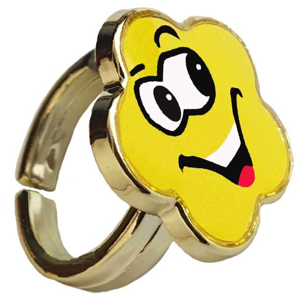 انگشتر دخترانه طرح استیکر کد 07