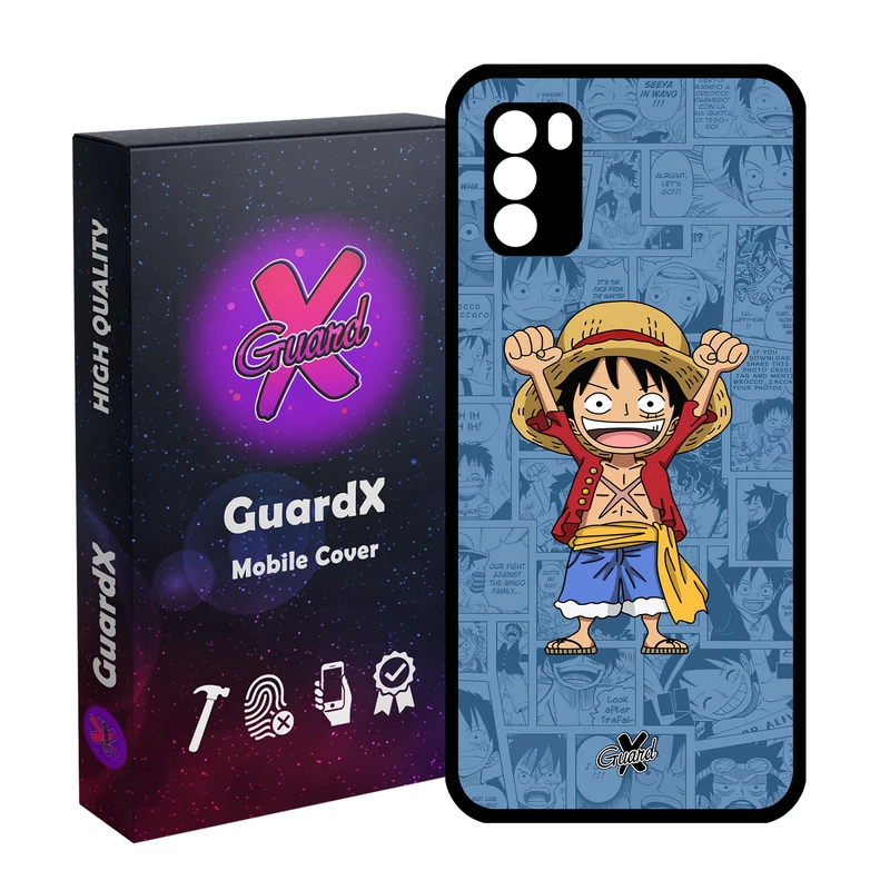 کاور گارد ایکس طرح One Piece Luffy Anime مدل Glass10464 مناسب برای گوشی موبایل شیائومی Poco M3