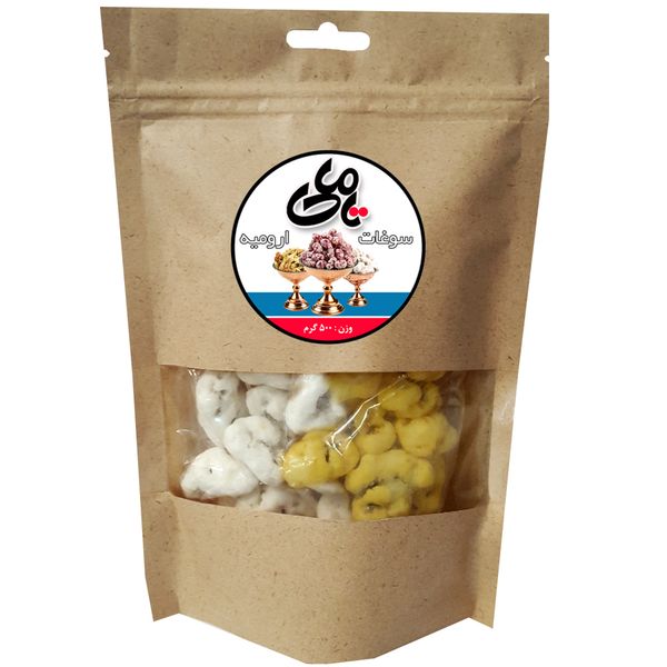 نقل گردویی زعفرانی و بیدمشک ارومیه – 500 گرم