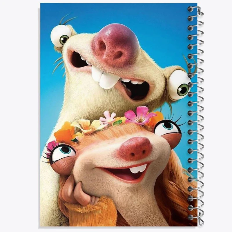 دفتر مشق 50 برگ خندالو مدل انیمیشن عصر یخبندان Ice Age کد 1912