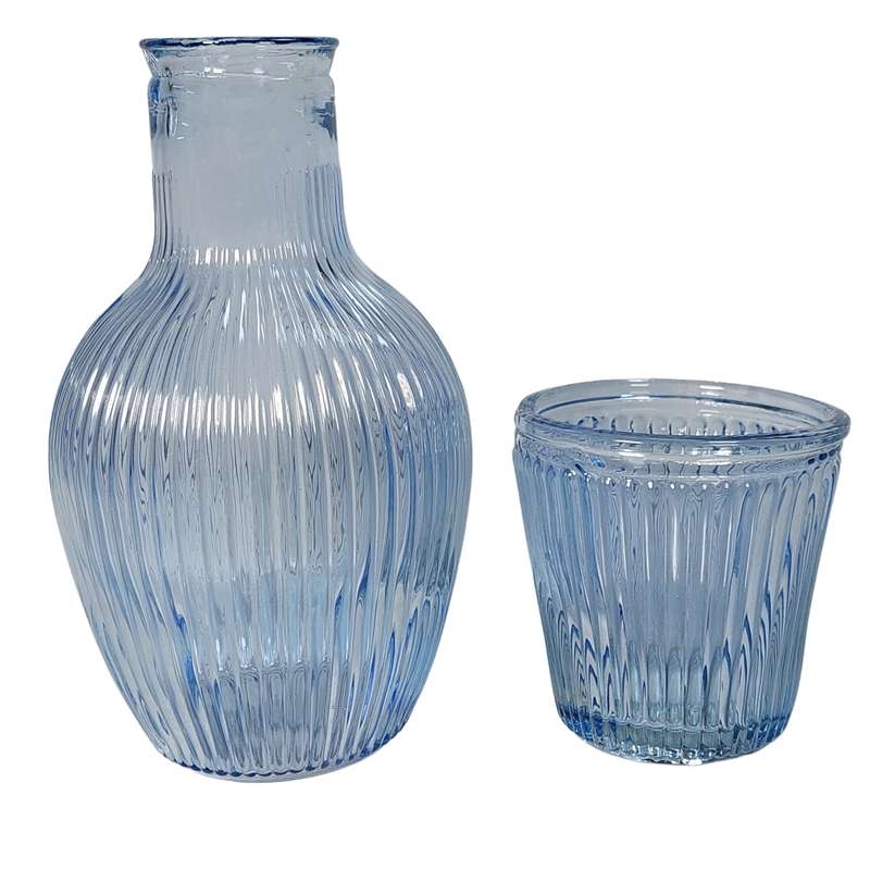 سرویس پارچ و لیوان 2 پارچه اکیا مدل خمبه ای