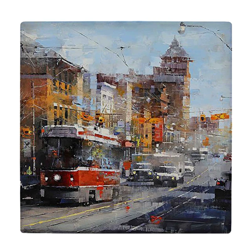 زیر لیوانی  طرح نقاشی تراموا کد    5990206_4962