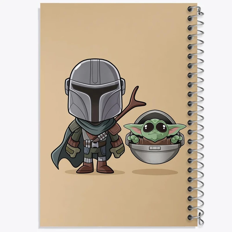 دفتر شطرنجی 50 برگ خندالو طرح یودا سریال جنگ ستارگان کد 26068