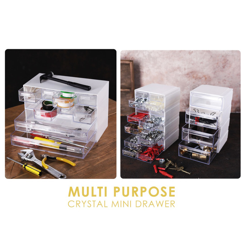 فایل کشویی طرح کریستالی مدل 10 کشو کد 201