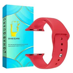 بند قاب گارد مدل BANDSILICONG مناسب برای اپل واچ Series 7 Aluminum / 8 Aluminum / 9 Aluminum 45 mm