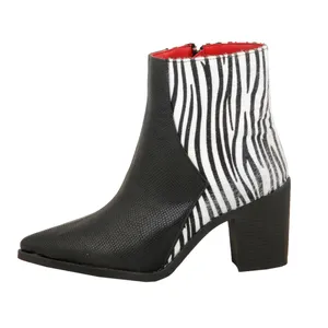 نیم بوت زنانه مدل زبرا کد 681