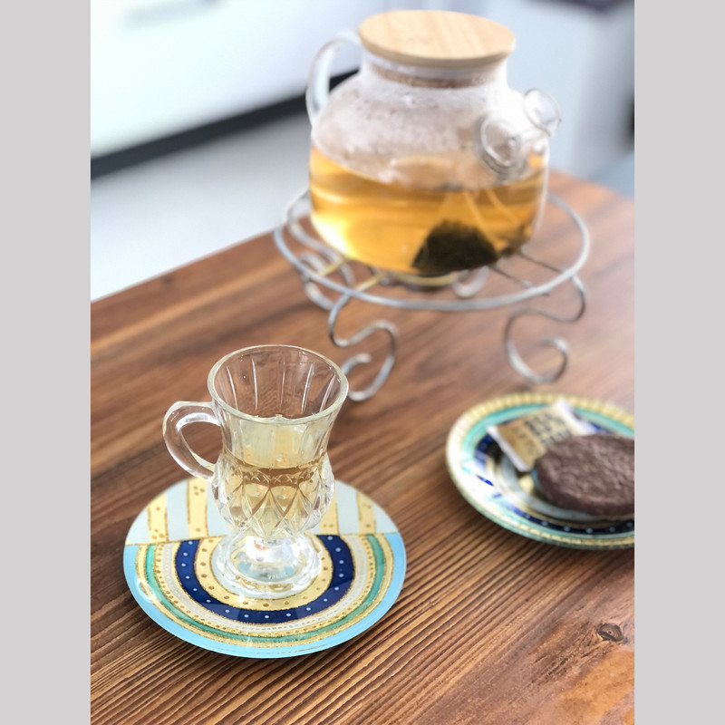 بشقاب میوه خوری مدل چشم نظر