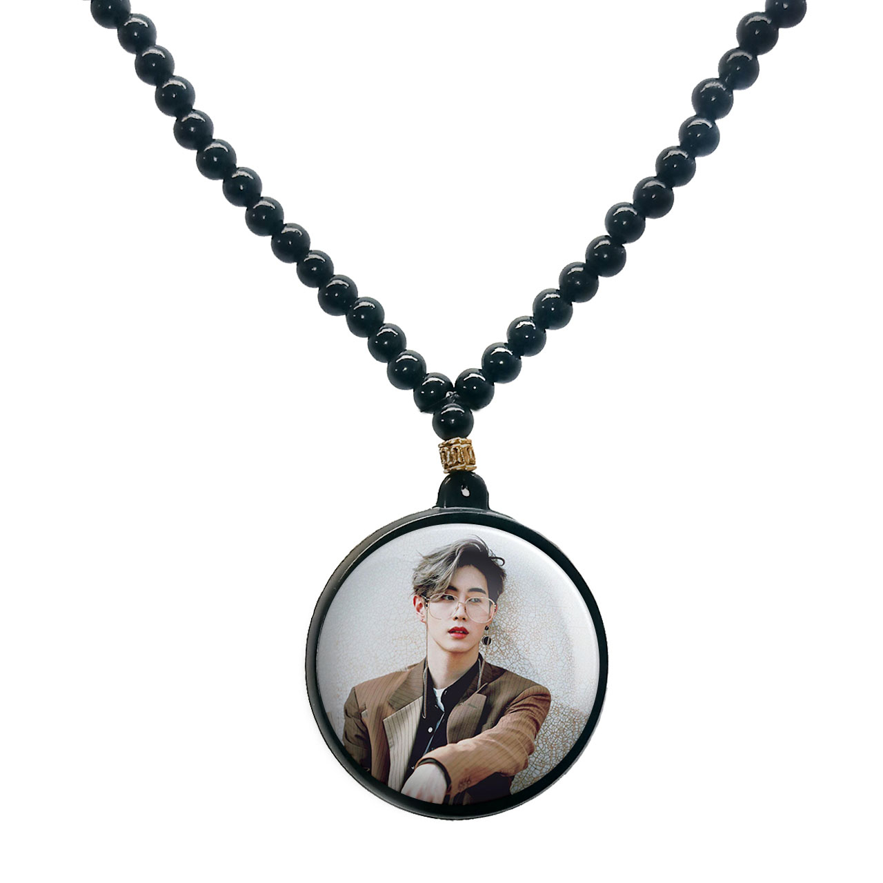 گردنبند پرمانه طرح GOT7 کد pmd.19211 مدل دو طرفه