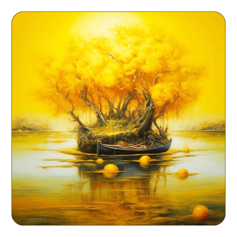 مگنت کاکتی طرح نقاشی رنگ روغن مدل mp72993