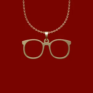 گردنبند طلا 18 عیار زنانه مدوپد مدل عینک کد Q2-1-1200