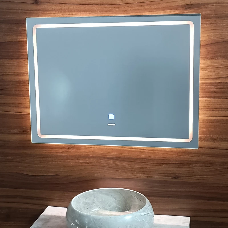 آینه آسان نصب فارابی مدل بک لایت طرح تک تاچ کد RE31T131/2