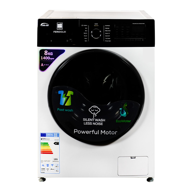 ماشین لباسشویی فریدولین مدل SWA80F ظرفیت 8 کیلوگرم