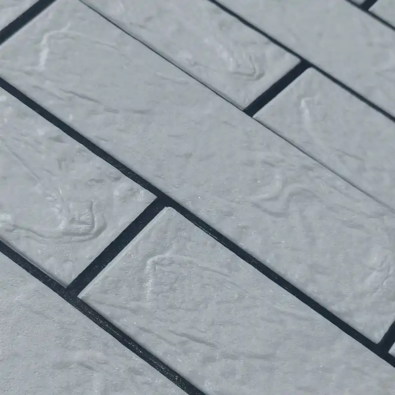 دیوارپوش طرح آجری پشت زرورقی مدل 087 بسته 5 عددی