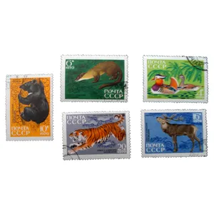 تمبر یادگاری مدل حیوانات کد bc-1895 مجموعه 5 عددی