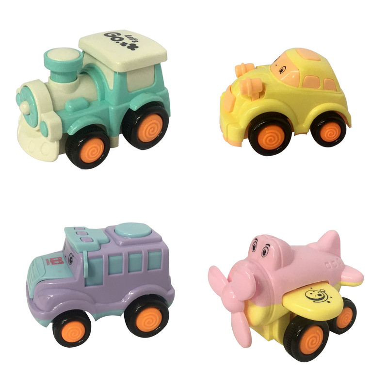 ماشین بازی مدل وسایل نقلیه مجموعه 4 عددی