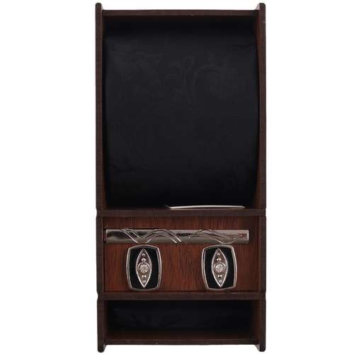 ست کراوات و دستمال جیب و دکمه سردست و گیره کراوات مردانه مدل PJ-110471