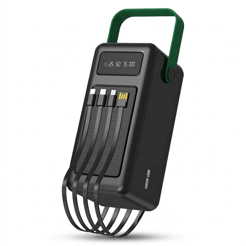 پاوربانک گرین لاین مدل solar max gl-p974 ظرفیت 80000 میلی آمپر ساعت