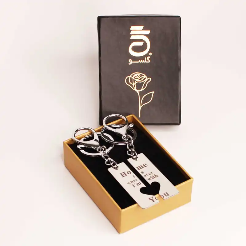 جاکلیدی گلسو مدل عروس و داماد کد 1 مجموعه 2 عددی