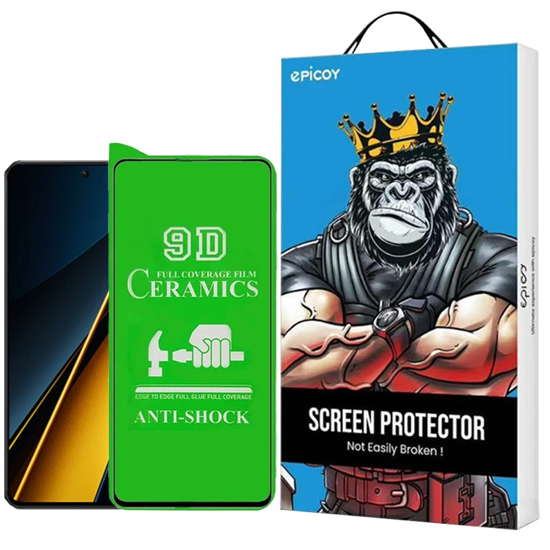 محافظ صفحه نمایش سرامیکی اپیکوی مدل Unbreakable مناسب برای گوشی موبایل شیائومی Poco X6 Pro/ Poco X6/ Poco M6 Pro 4G 