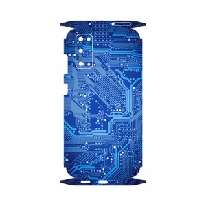 MAHOOT Blue Printed Circuit Board-FullSkin Cover Sticker for Samsung Galaxy S20