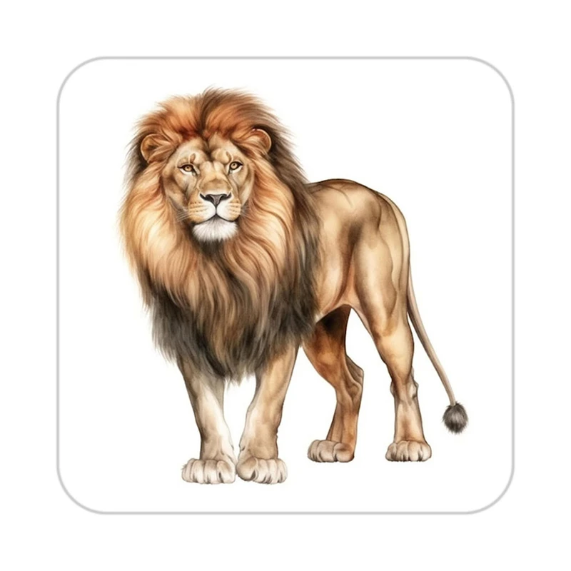 زیر لیوانی کاکتی طرح شیر مدل mp23207