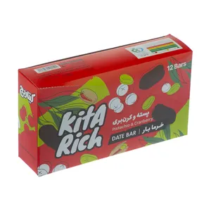 خرما بار کیتاریچ با طعم پسته و کرن بری - 25 گرم بسته 12 عددی