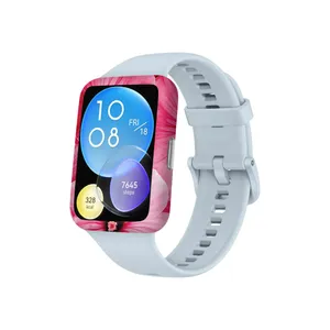 برچسب ماهوت طرح Pink_Flower مناسب برای ساعت هوشمند هوآوی Watch Fit 2
