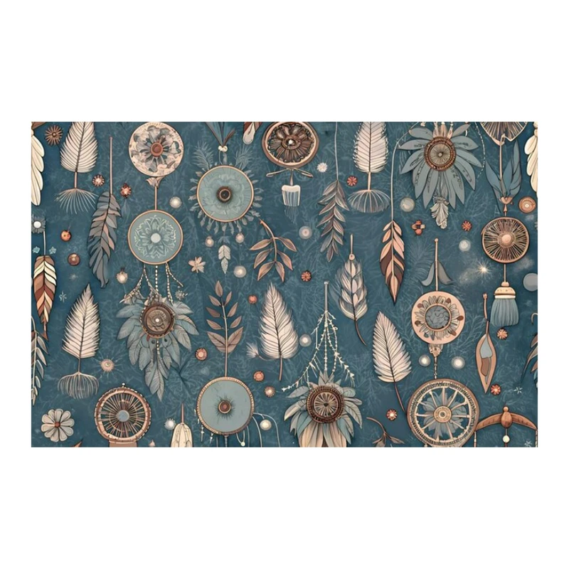 فرش پارچه‌ای مدل فرشینه مدل بوهو پر و نقره کد AR3059520