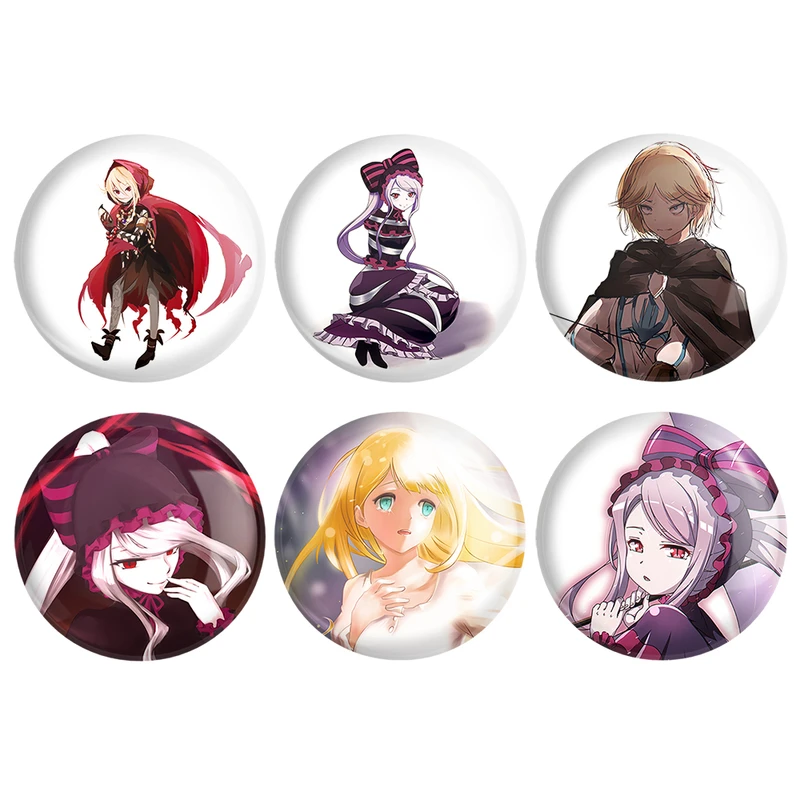 مگنت خندالو طرح انیمه اورلرد Overlord کد 1029A مجموعه 6 عددی