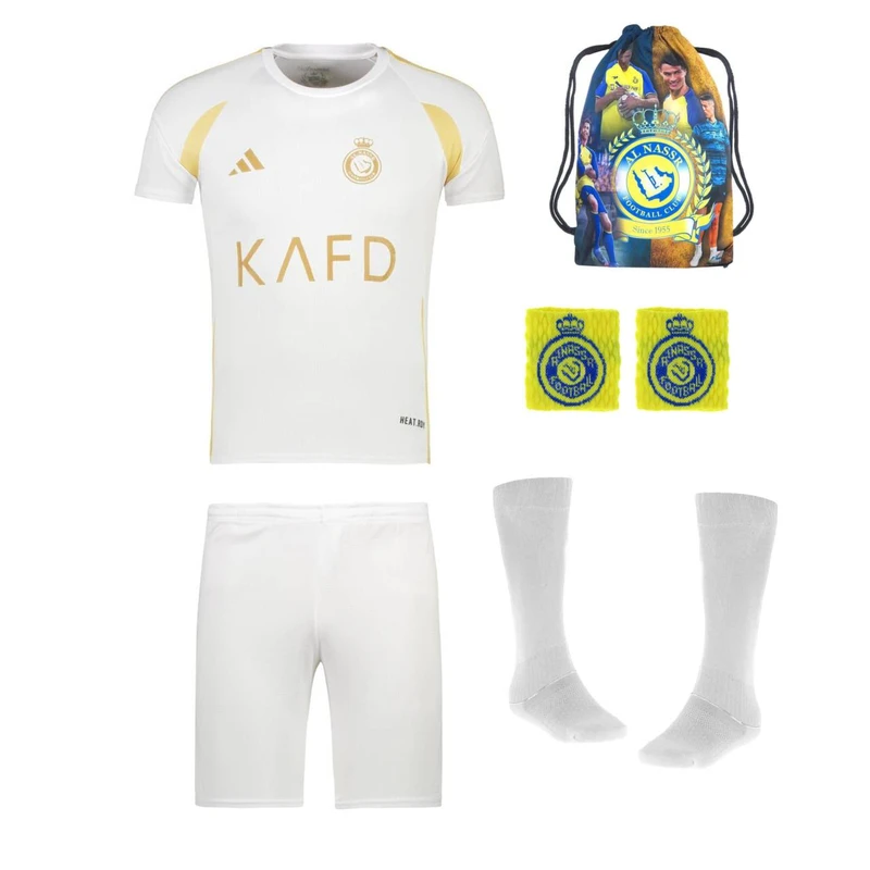 ست شش تکه لباس ورزشی پسرانه مدل النصر طرح رونالدو کد 2025w