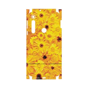 MAHOOT Yellow-Flower-FullSkin Cover Sticker for Motorola One Macro