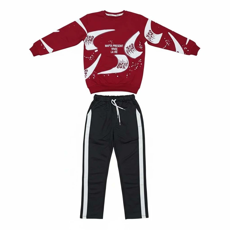 ست سویشرت و شلوار راحتی پسرانه کد 0142