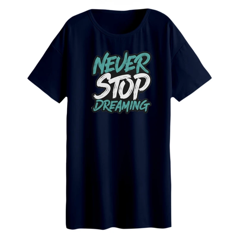 تی شرت لانگ زنانه مدل نوشته کد 05