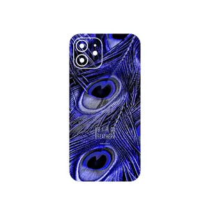 MAHOOT Purple Feather Cover Sticker for Apple iPhone 12