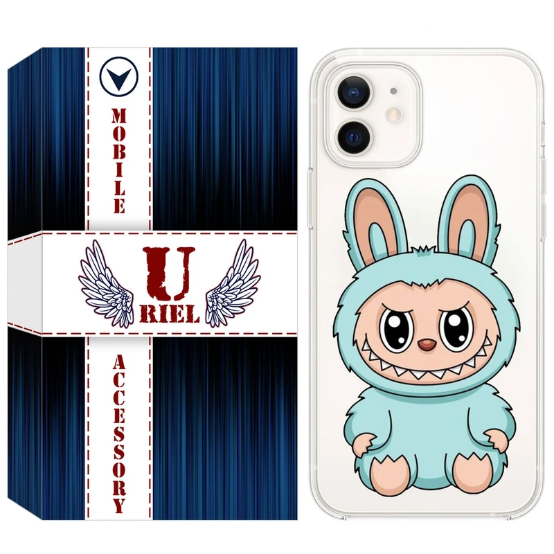 کاور یوریل مدل Clear کد 144 طرح لبوبو مناسب برای گوشی موبایل اپل iPhone 12