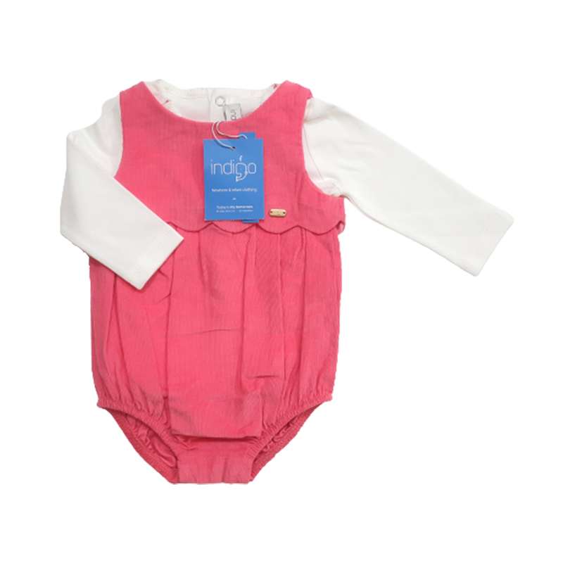 ست تیشرت و بادی نوزادی ایندیگو مدل کبریتی 29741