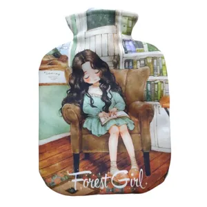 کیسه آب گرم مدل دختر جنگل و کتابخانه