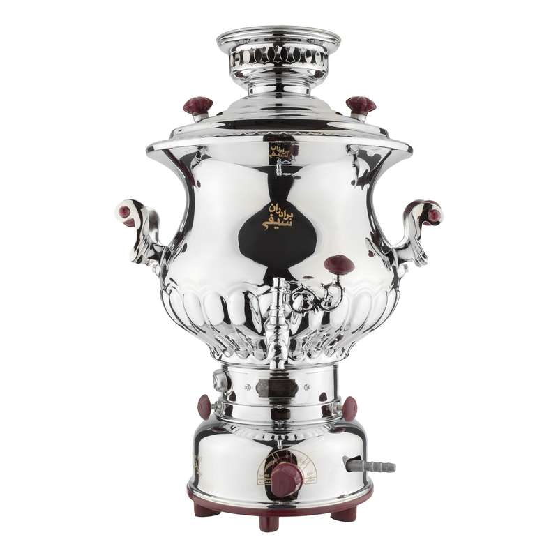 سماور گازی گروه صنعتی برادران سیفی مدل شایسته 8 ترموکوپل دار گنجایش 8 لیتر