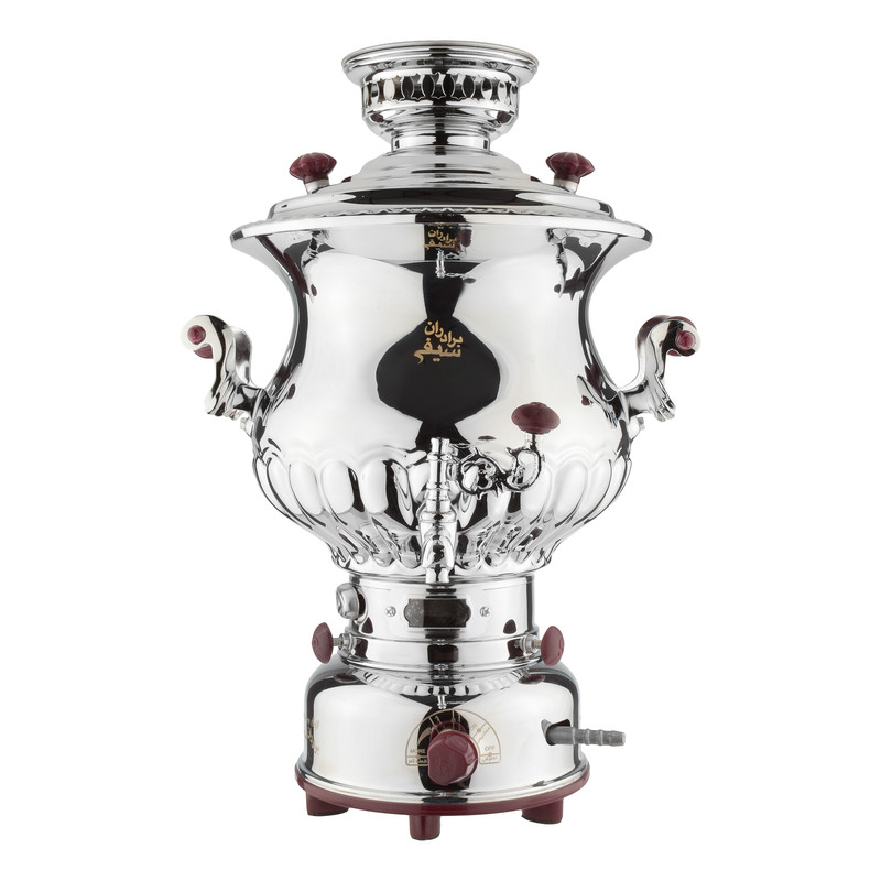 سماور گازی گروه صنعتی برادران سیفی مدل شایسته 8 ترموکوپل دار گنجایش 8 لیتر