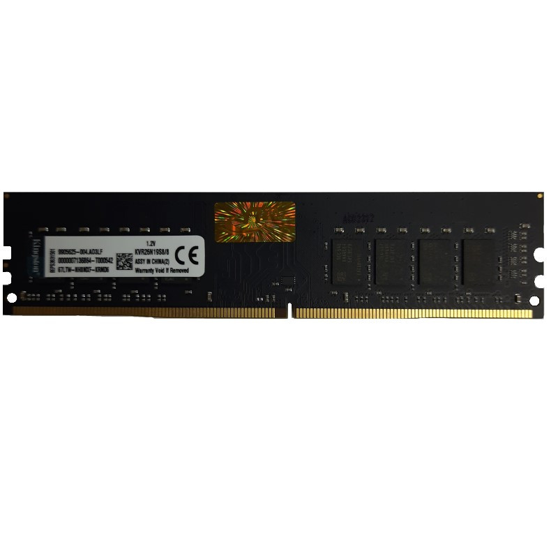 رم دسکتاپ DDR4 تک کاناله 2400 مگاهرتز cl17 کینگستون مدل kvr ظرفیت 8 گیگابایت