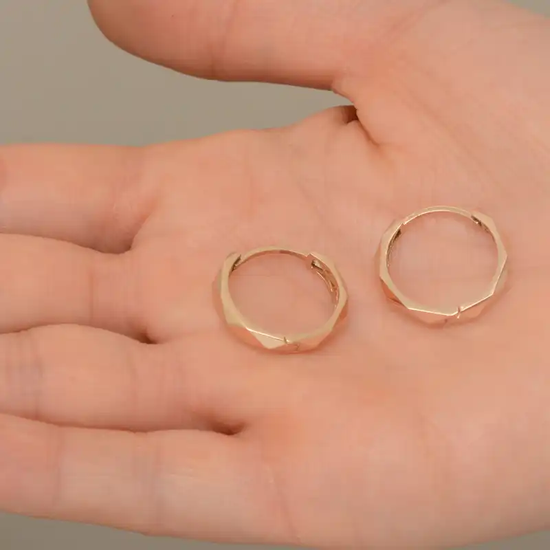 گوشواره طلا 18 عیار زنانه طلای مستجابی کد 80