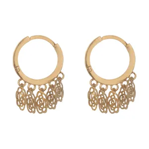 گوشواره طلا 18 عیار زنانه گالری مرجان مدل 10105