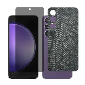 Glass Together model Privacy Screen Protector Suitable for Samsung Galaxy S23 FE Mobile Phone with Back cover sticker