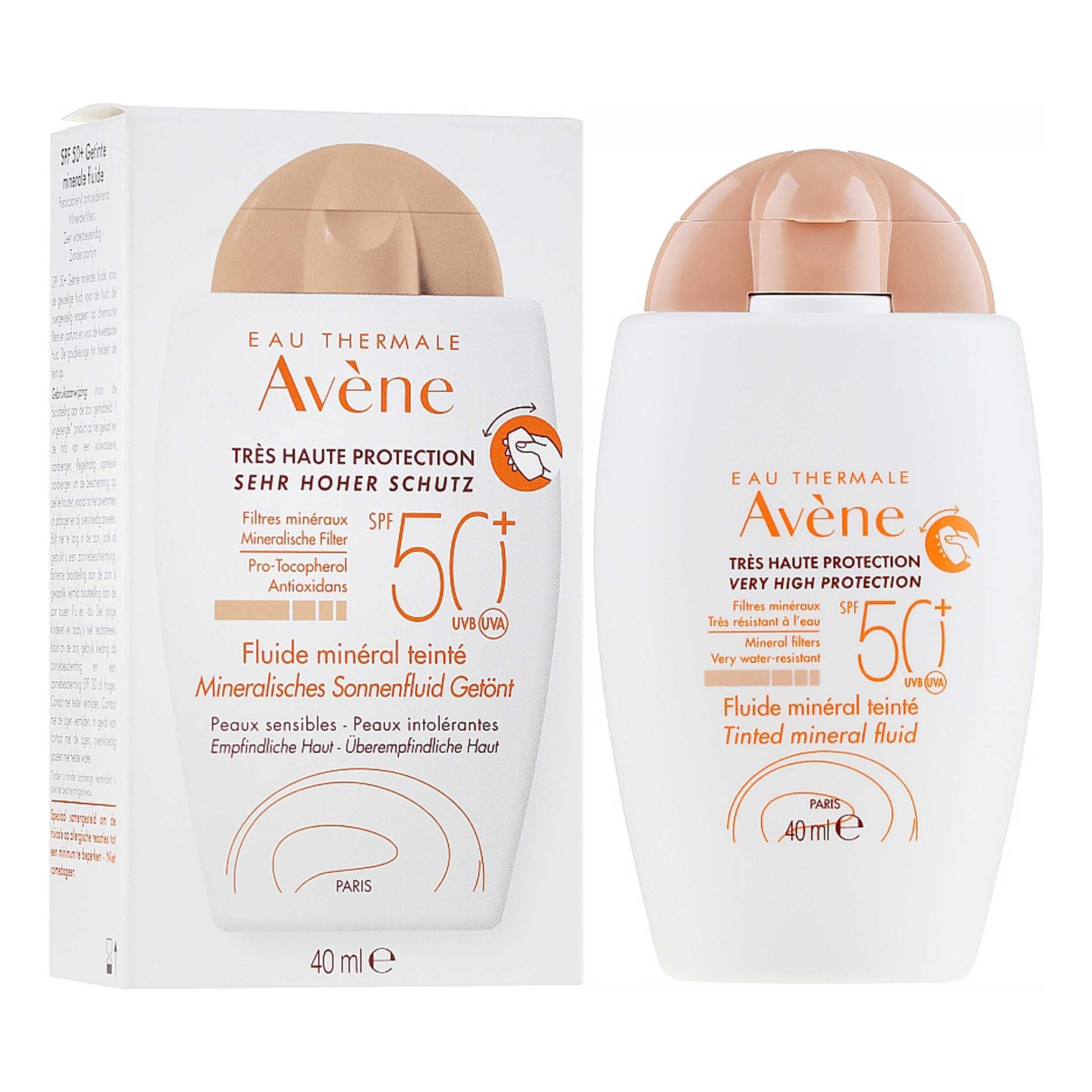 کرم ضد آفتاب رنگی اون SPF50 مدل مینرال مناسب انواع پوست حجم 40 میلی لیتر