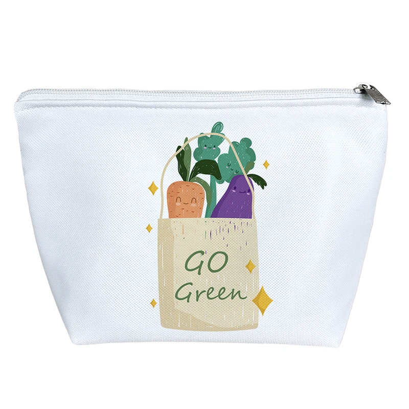 کیف لوازم آرایش دخترانه خندالو مدل سبز زندگی کن کد 1756